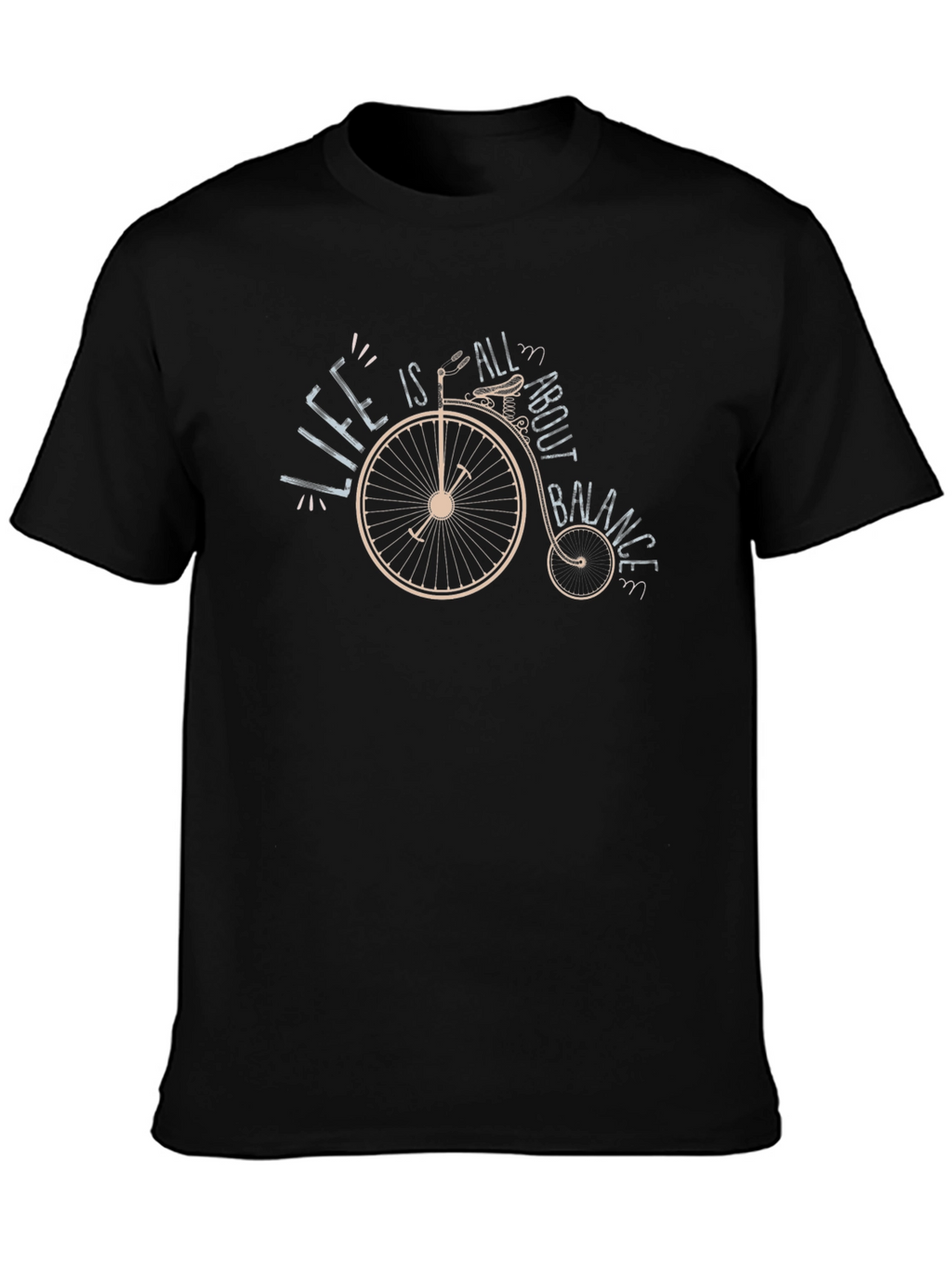 Life is All About Balance Black T-Shirt