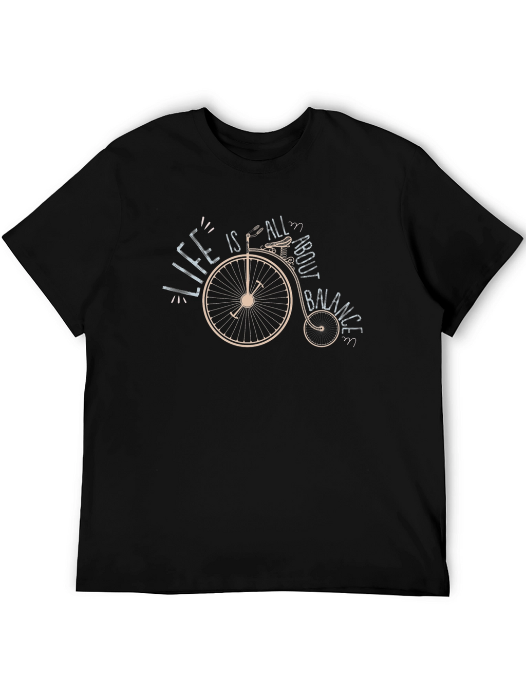 Life is All About Balance Black T-Shirt