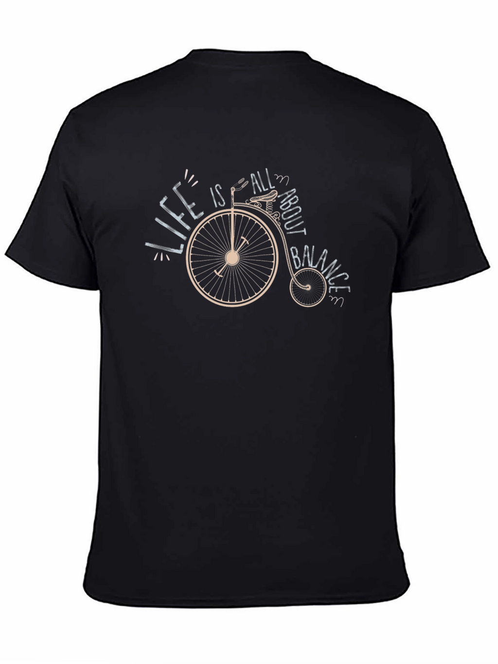 Life is All About Balance Black T-Shirt