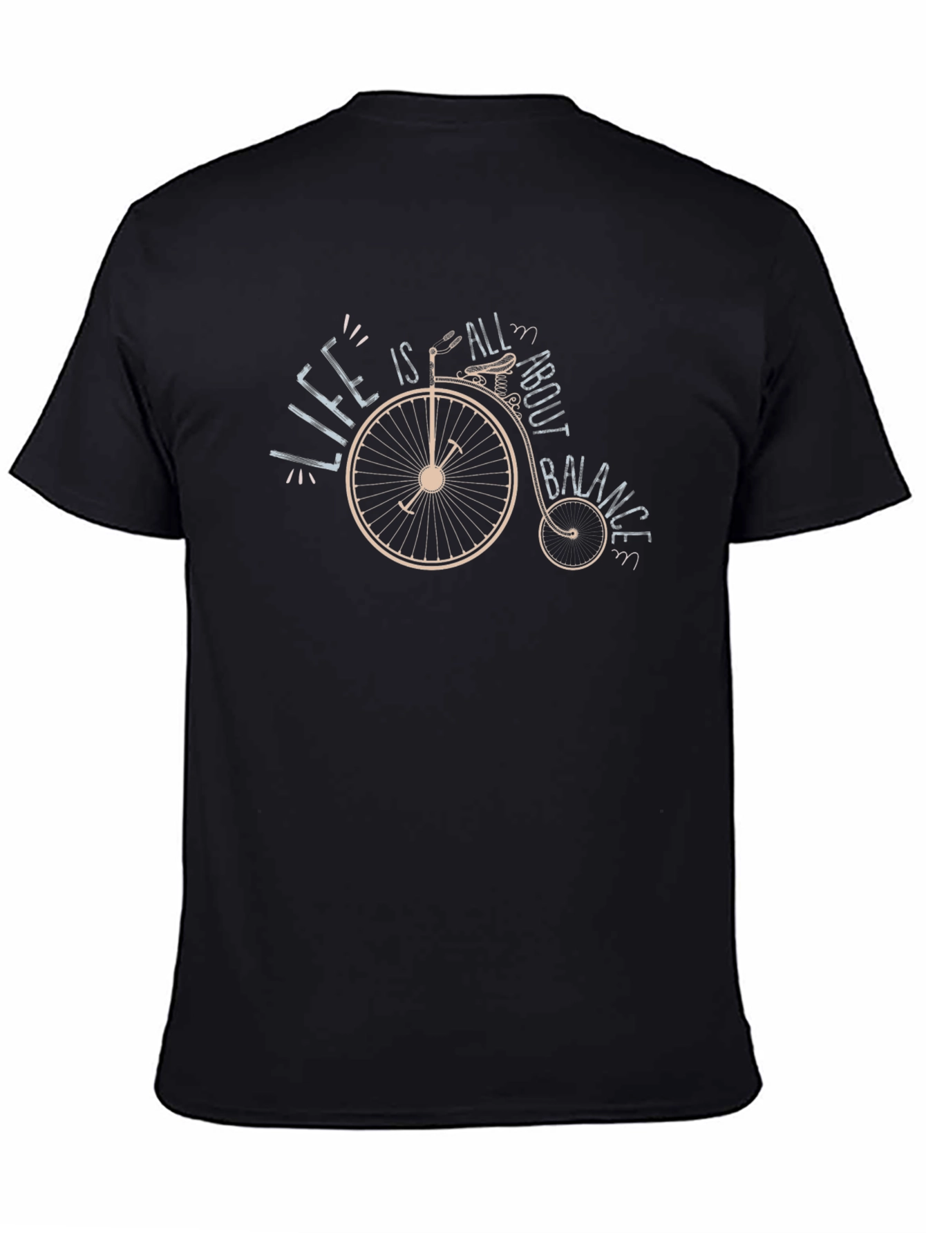 Life is All About Balance Black T-Shirt