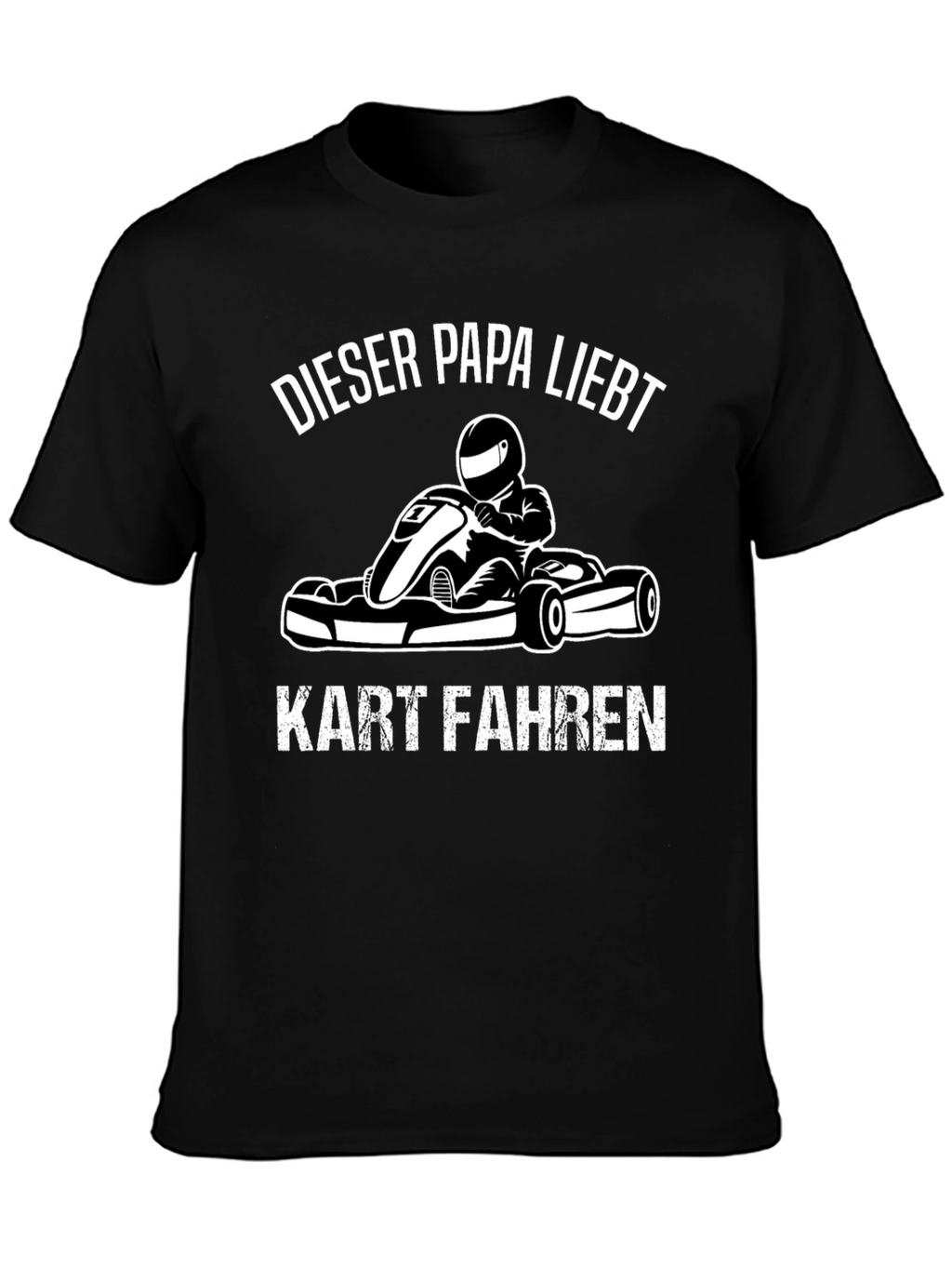 Dieser Papa Liebt Kart Fahren Black T-Shirt