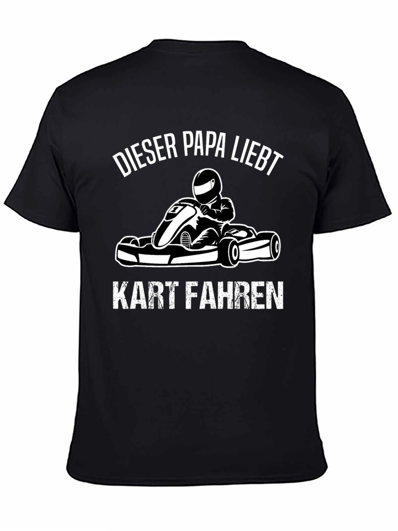 Dieser Papa Liebt Kart Fahren Black T-Shirt