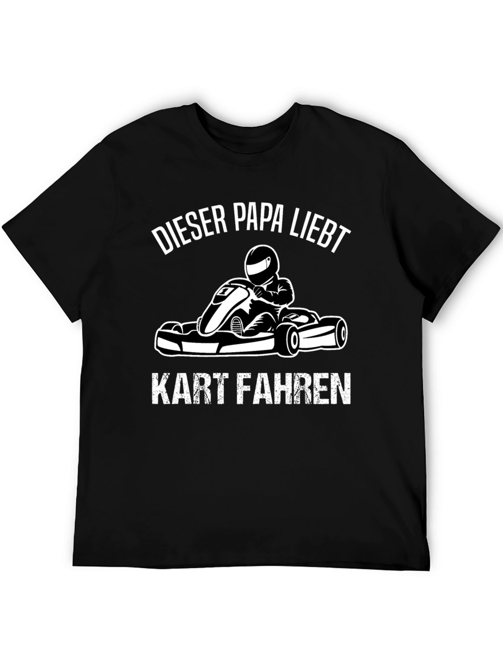 Dieser Papa Liebt Kart Fahren Black T-Shirt