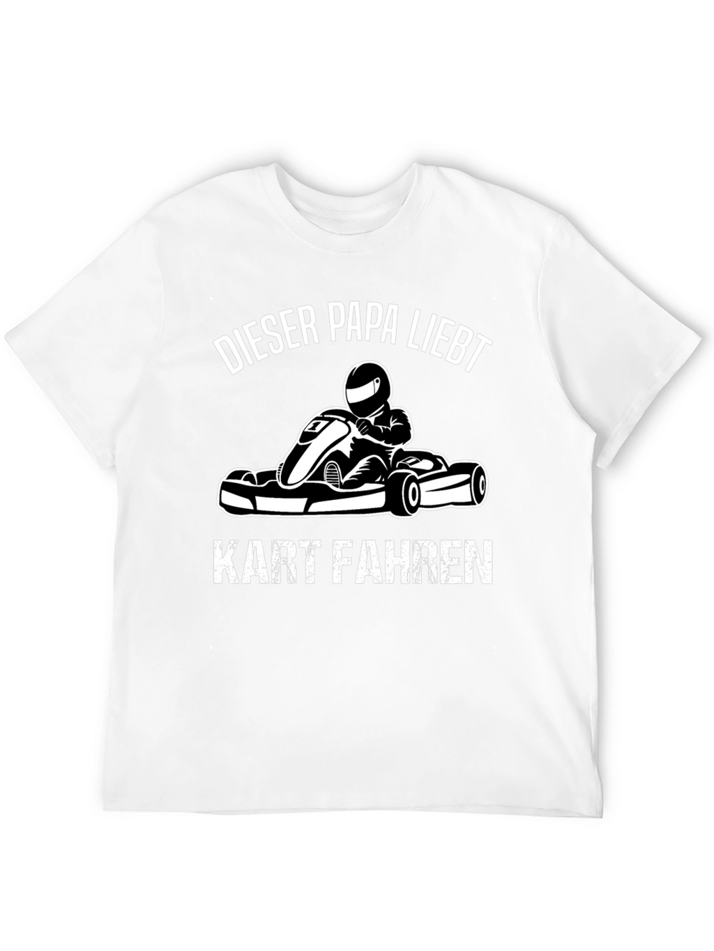Dieser Papa Liebt Kart Fahren Black T-Shirt