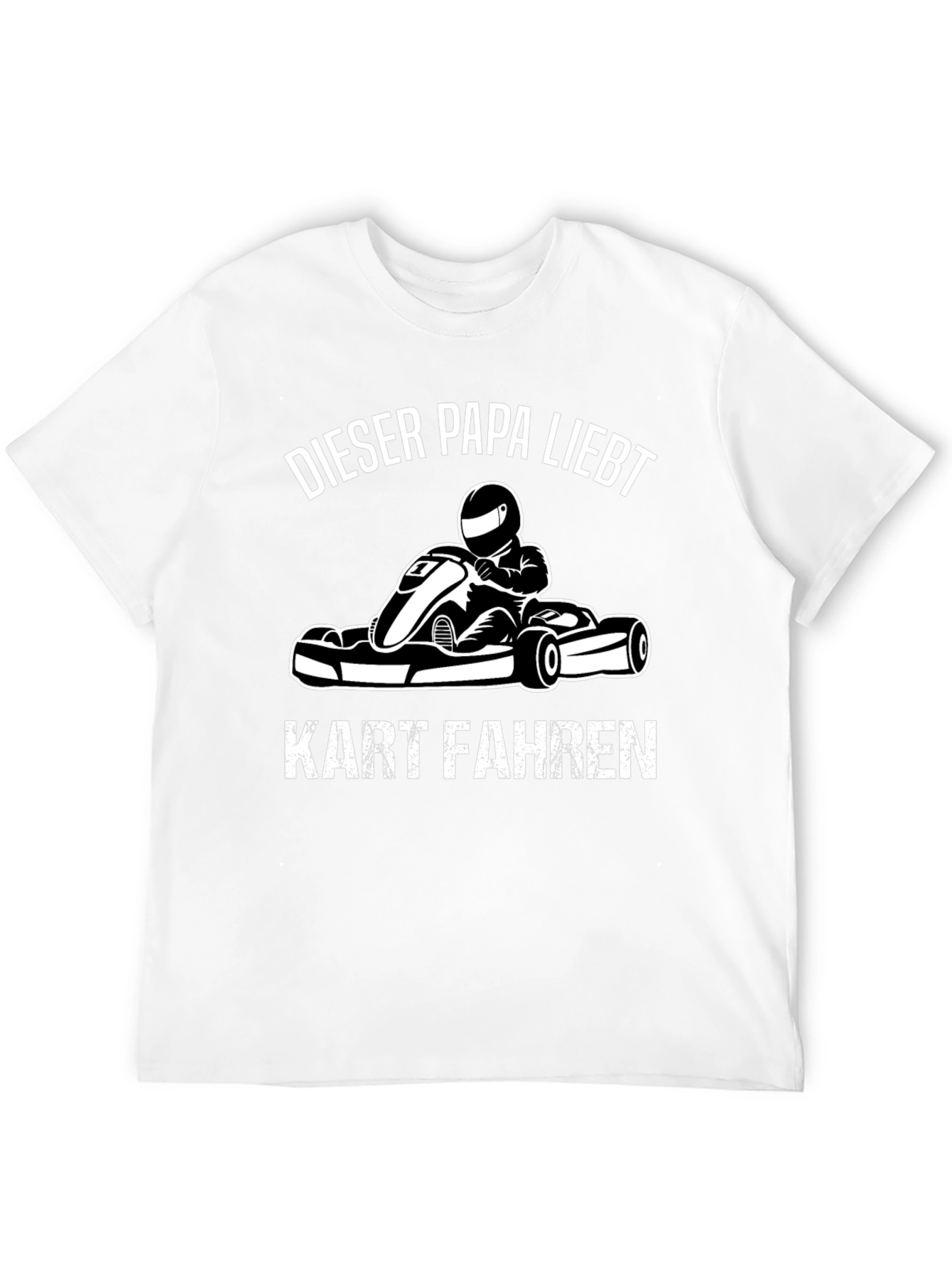 Dieser Papa Liebt Kart Fahren Black T-Shirt