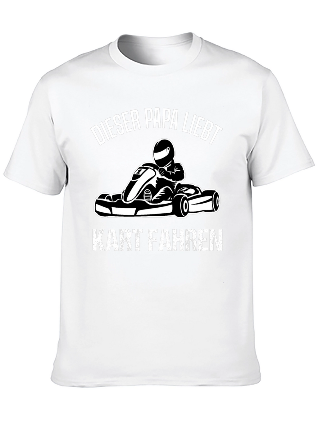 Dieser Papa Liebt Kart Fahren Black T-Shirt