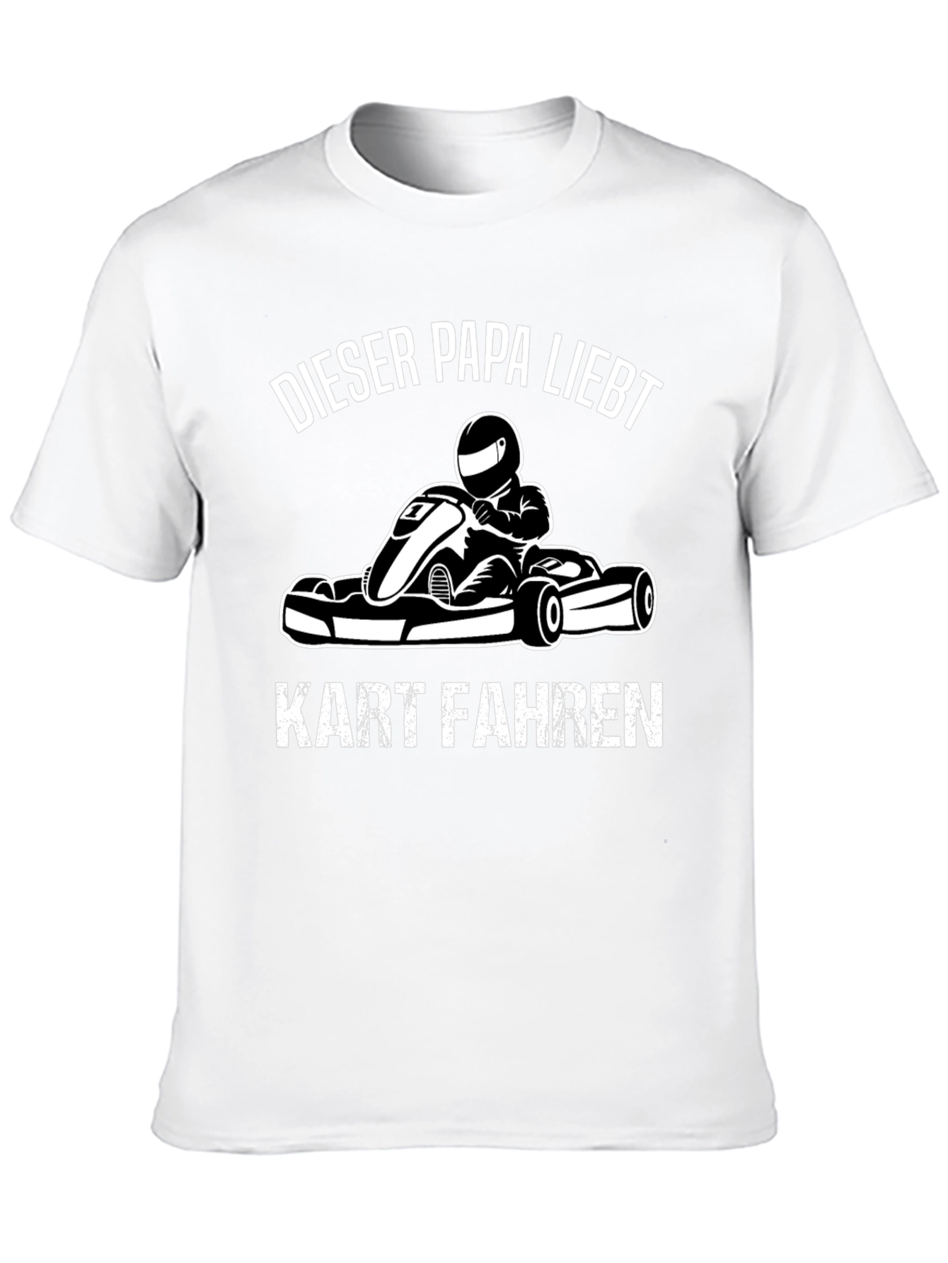 Dieser Papa Liebt Kart Fahren Black T-Shirt