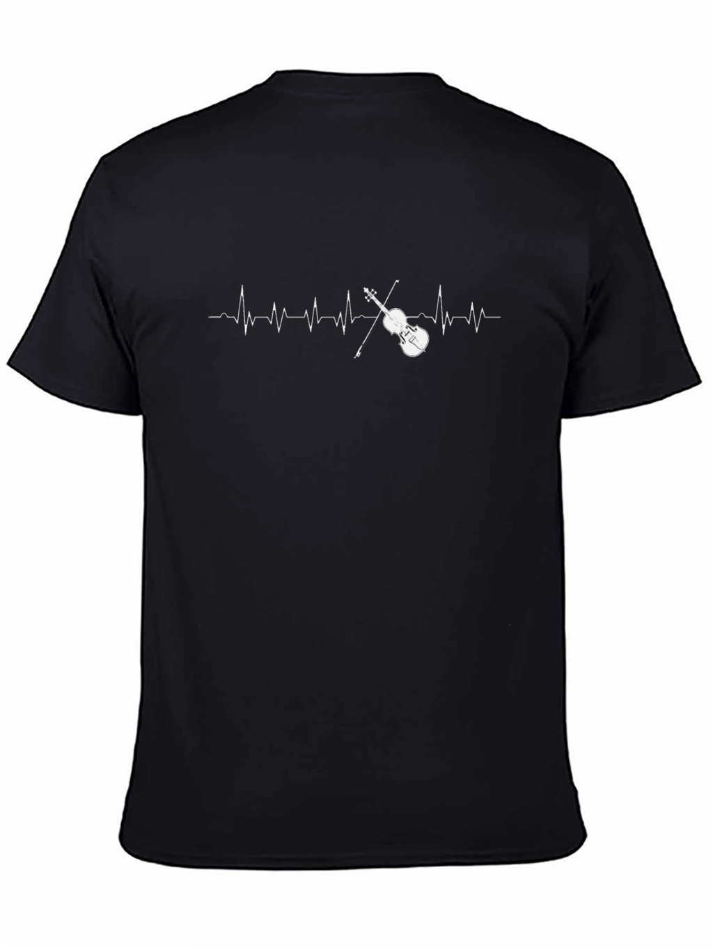 Violin Heartbeat T-Shirt - Music Lover Tee