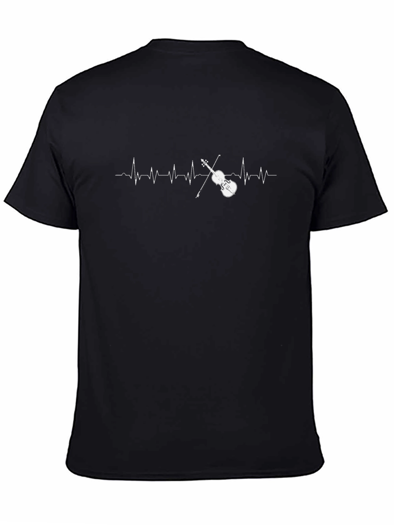 Violin Heartbeat T-Shirt - Music Lover Tee
