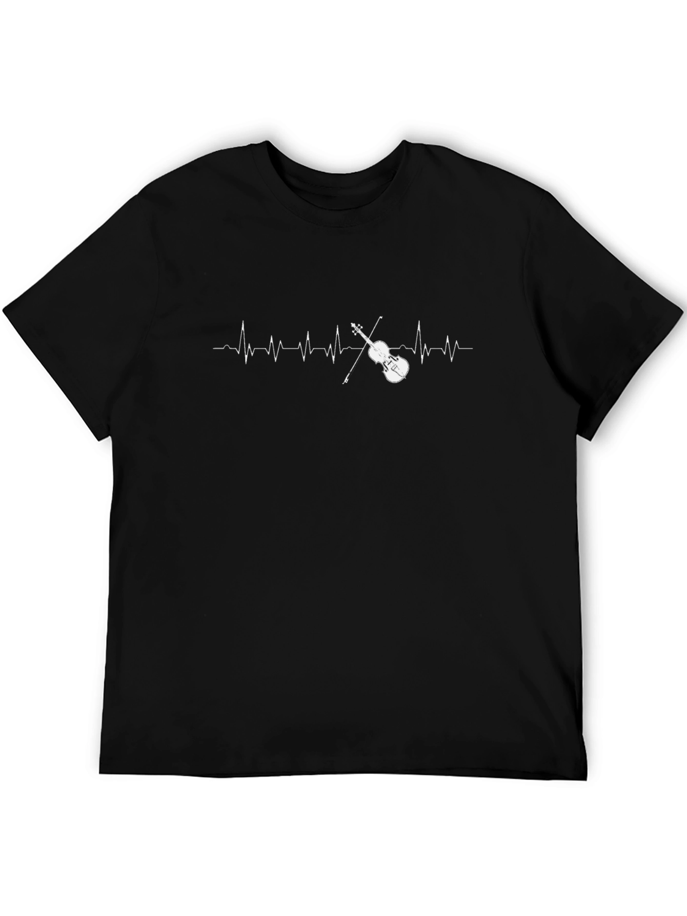 Violin Heartbeat T-Shirt - Music Lover Tee