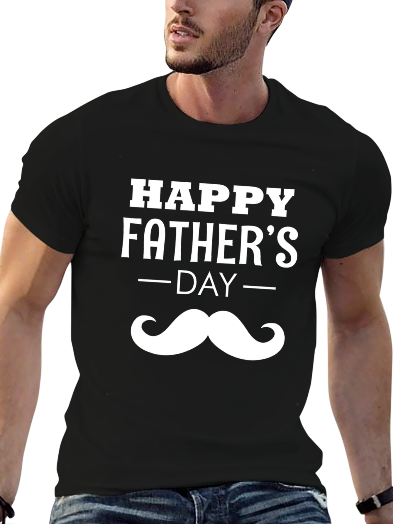 Happy Fathers Day Mustache T-Shirt