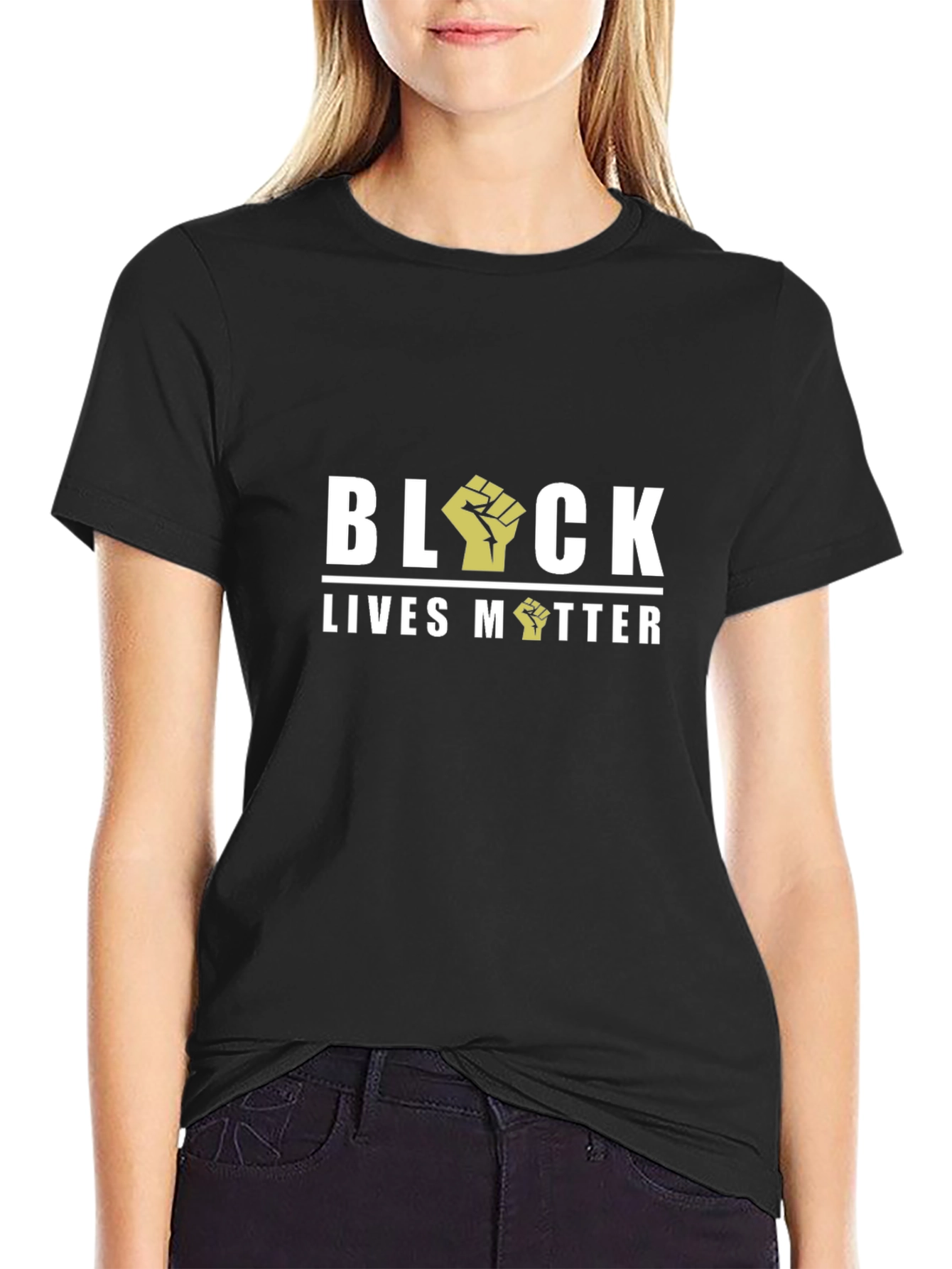Black Lives Matter Graphic Tee - Mens Black T-Shirt
