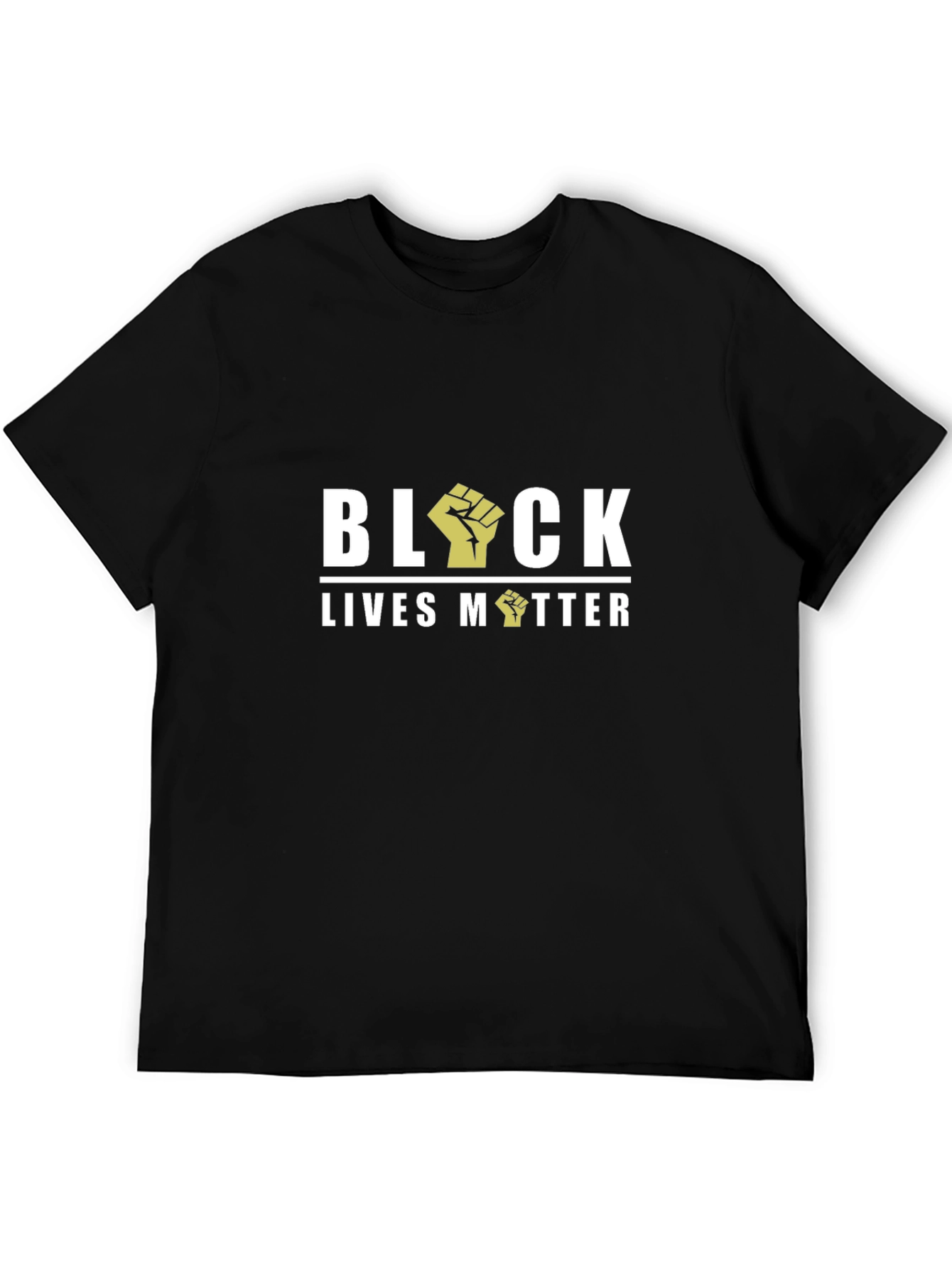 Black Lives Matter Graphic Tee - Mens Black T-Shirt