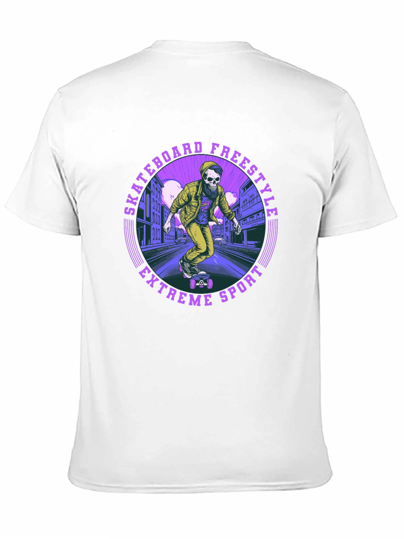 Skateboard Freestyle Tee - Extreme Sports Graphic