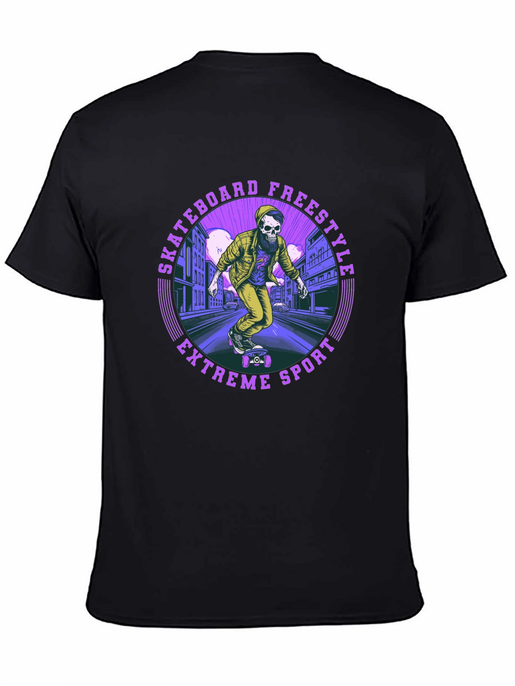 Skateboard Freestyle Tee - Extreme Sports Graphic