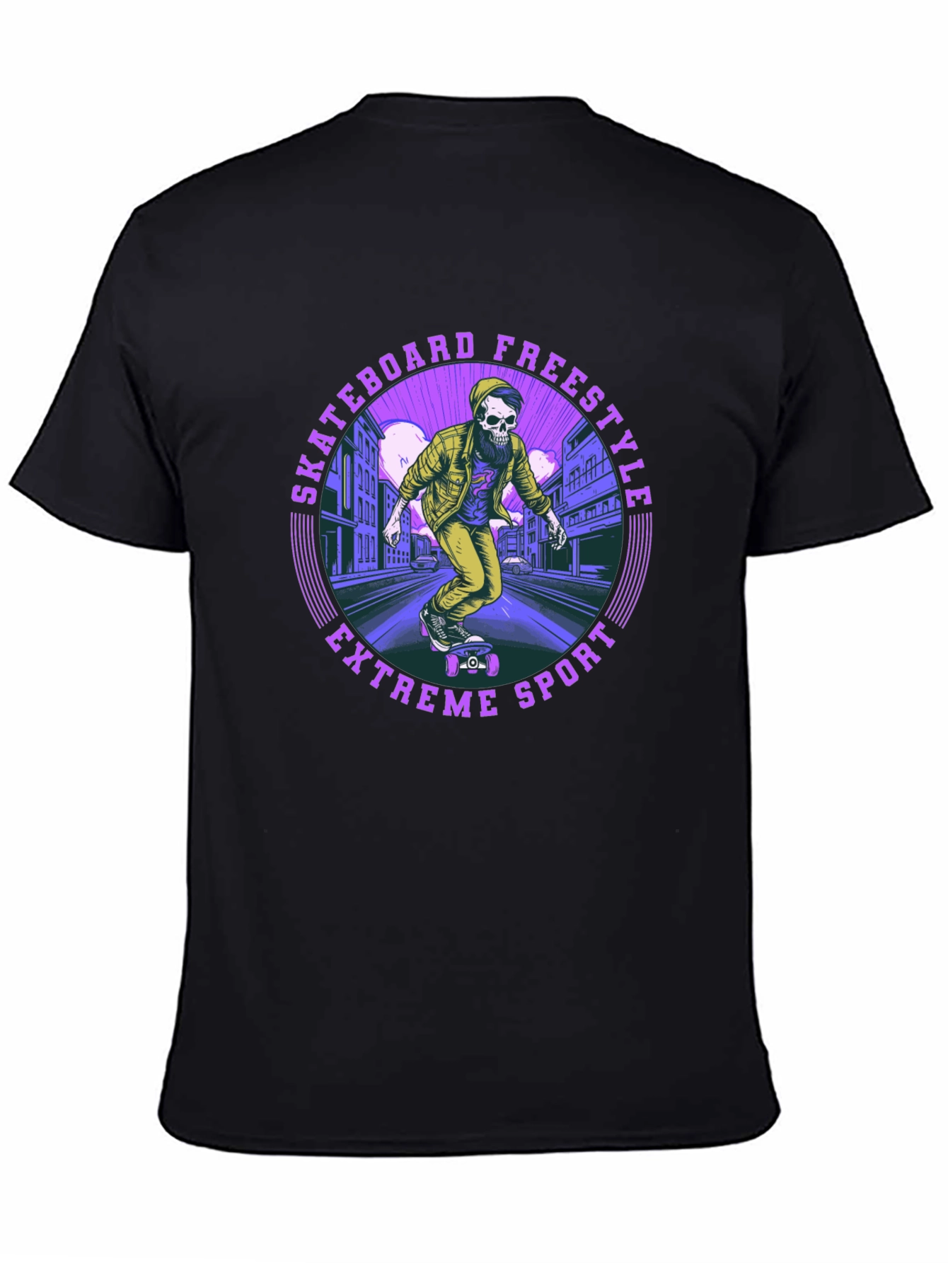 Skateboard Freestyle Tee - Extreme Sports Graphic