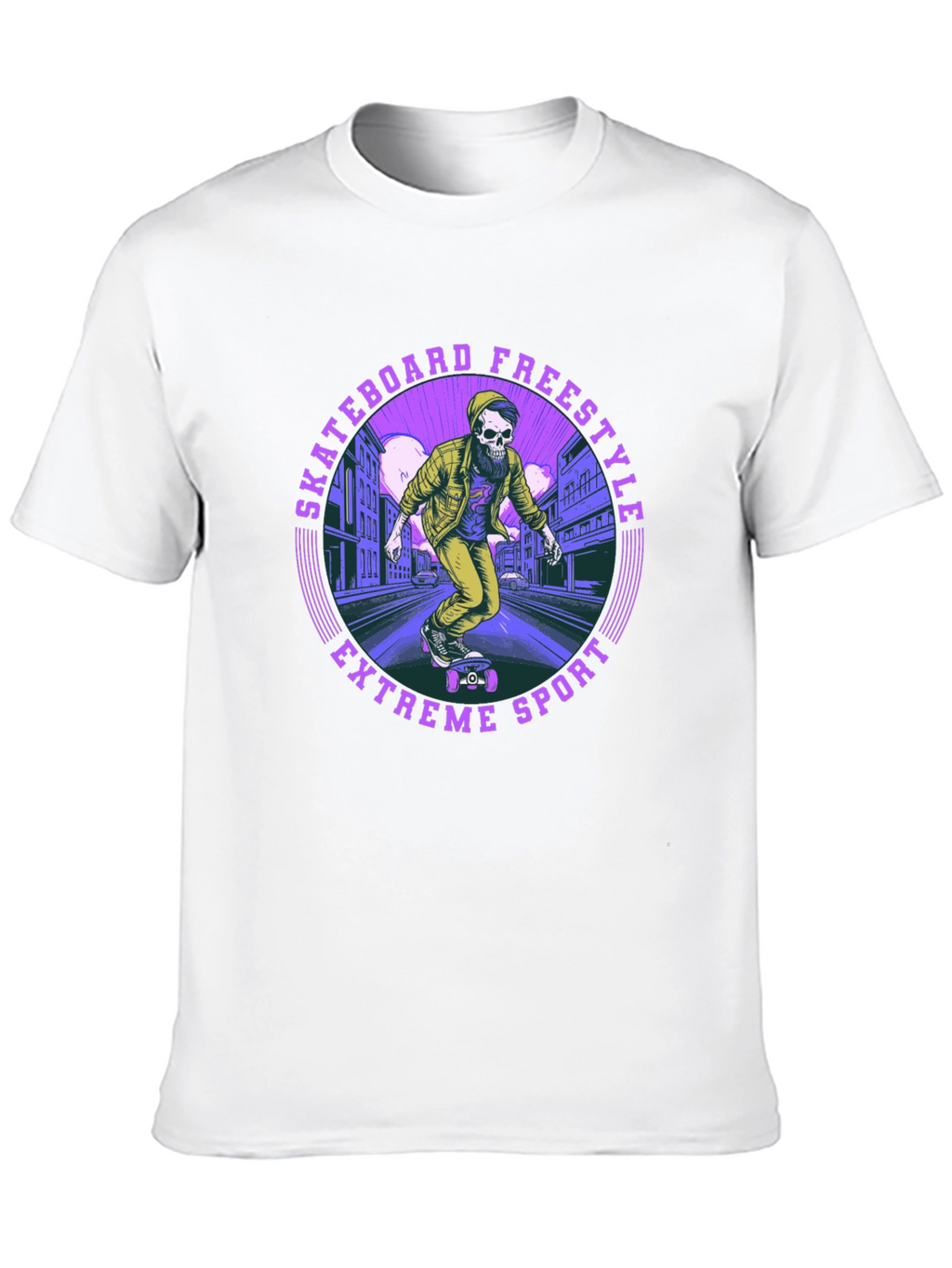 Skateboard Freestyle Tee - Extreme Sports Graphic