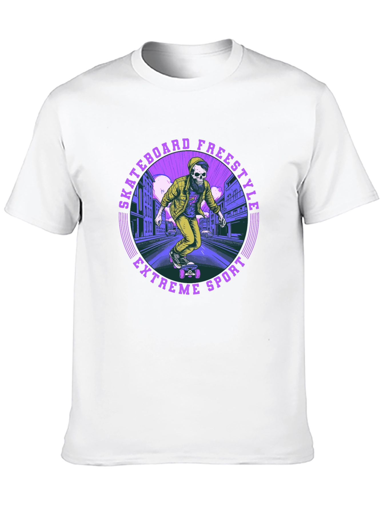 Skateboard Freestyle Tee - Extreme Sports Graphic