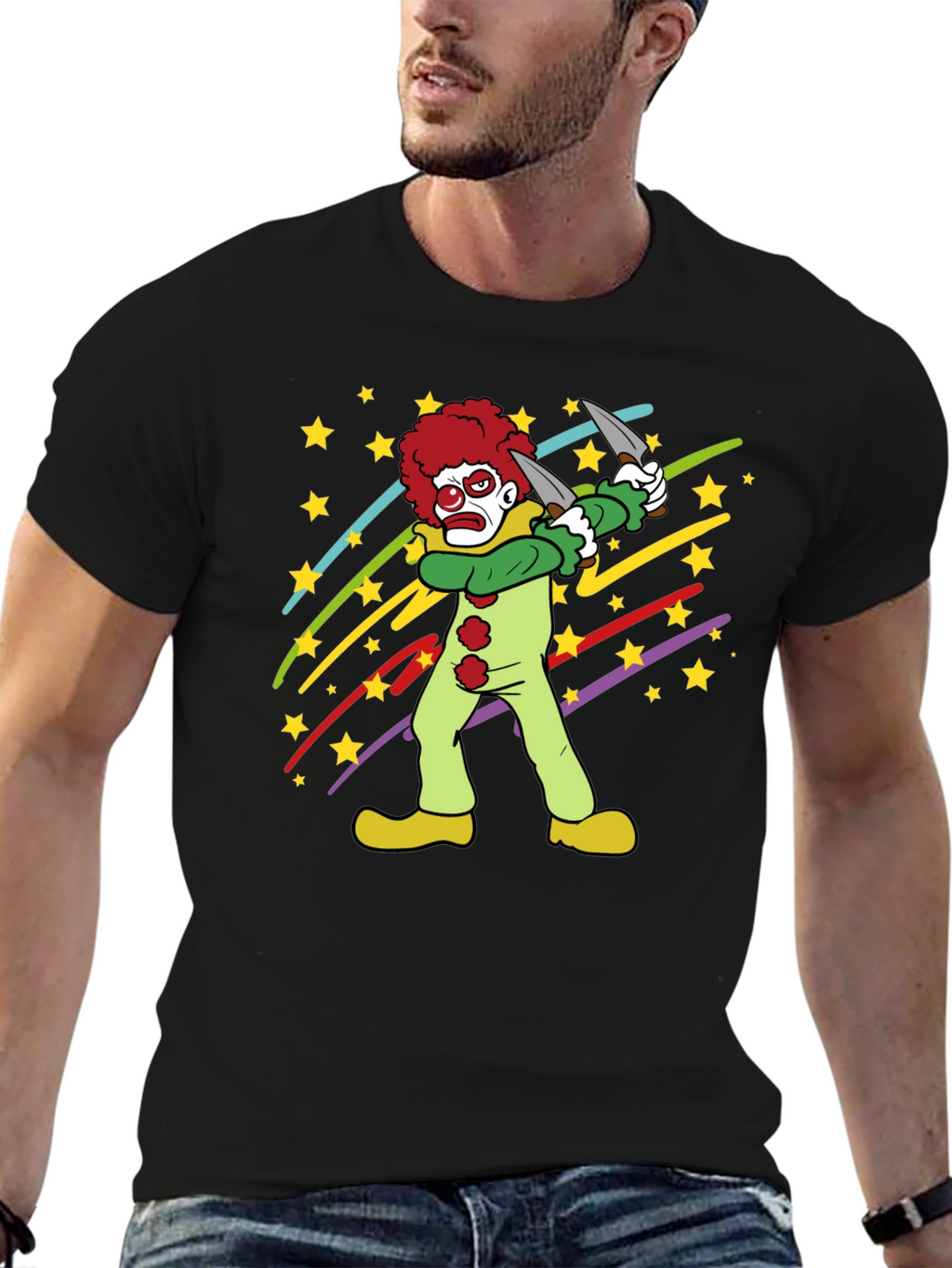Clown Graphic Tee - Spooky Fun!