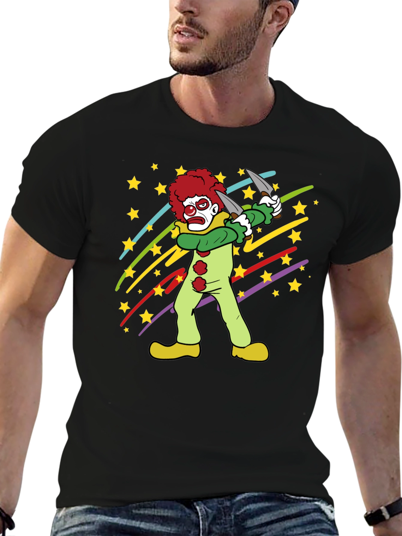 Clown Graphic Tee - Spooky Fun!