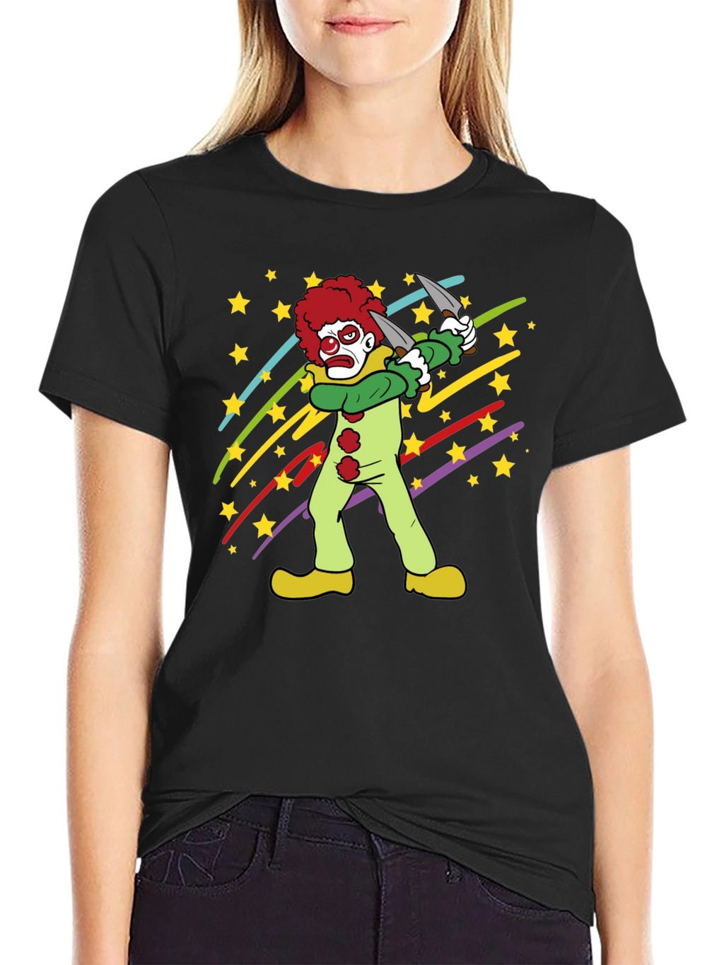 Clown Graphic Tee - Spooky Fun!