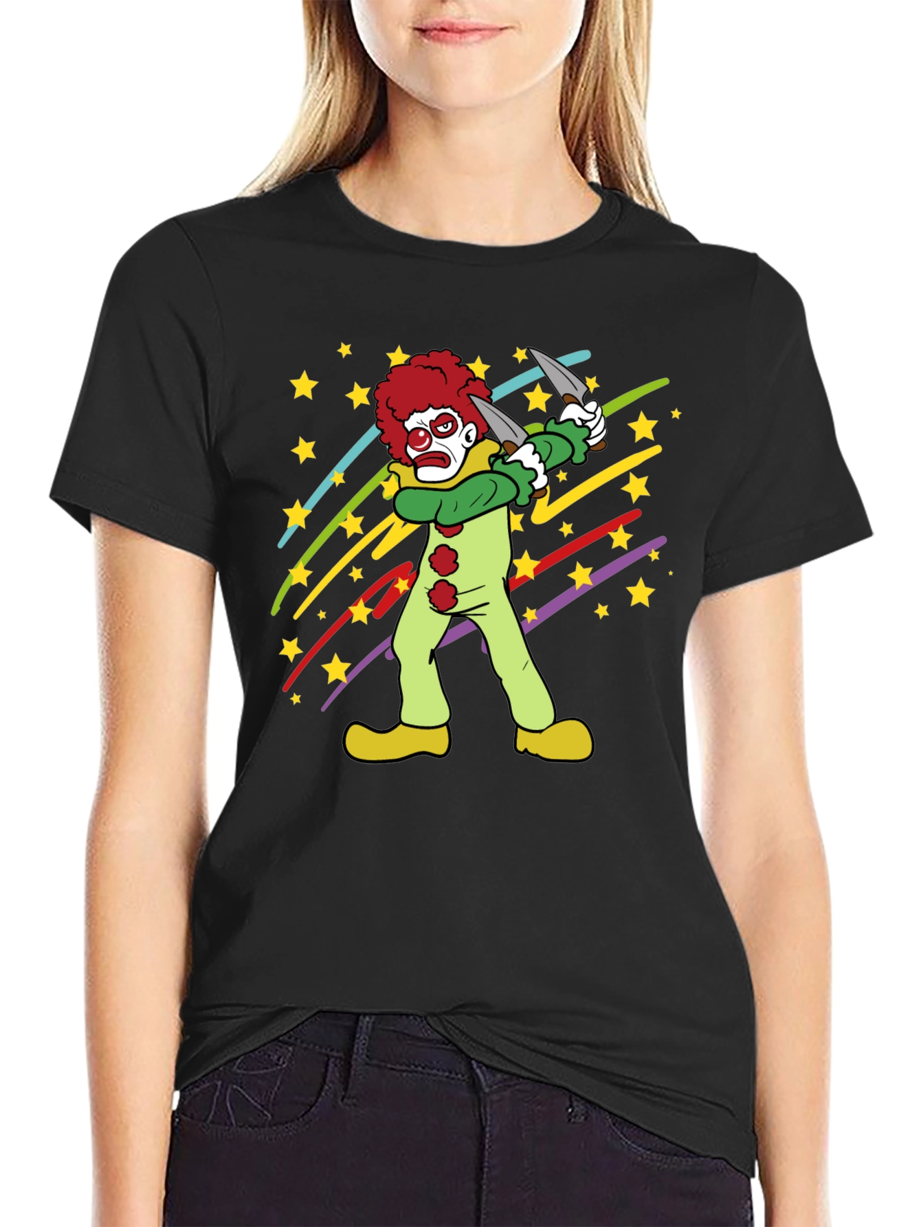 Clown Graphic Tee - Spooky Fun!