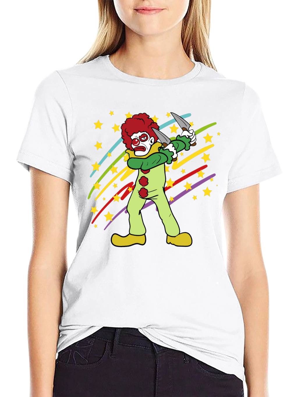 Clown Graphic Tee - Spooky Fun!