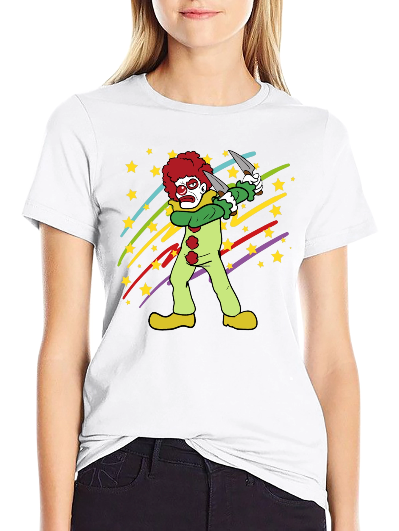 Clown Graphic Tee - Spooky Fun!