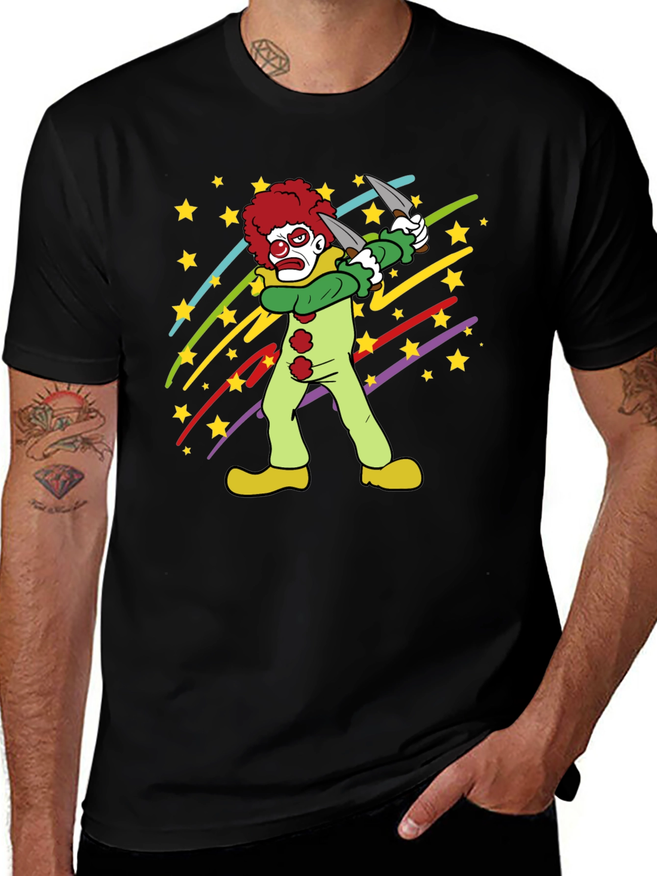 Clown Graphic Tee - Spooky Fun!