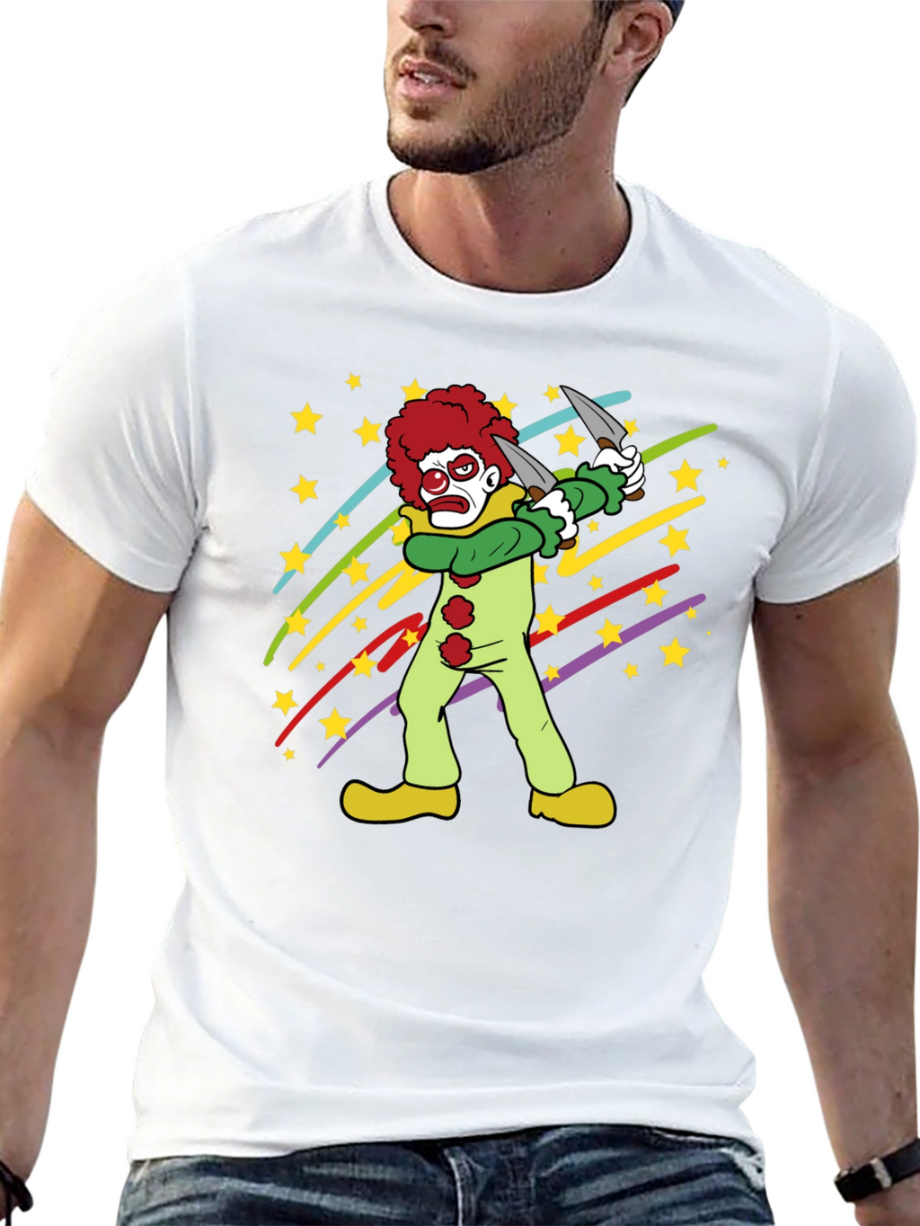 Clown Graphic Tee - Spooky Fun!