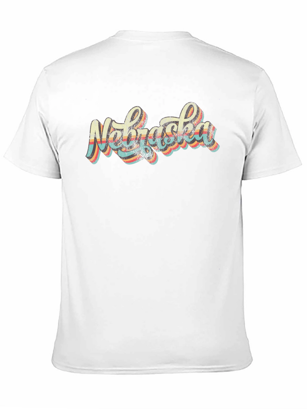 Retro Nebraska Graphic Tee - Black