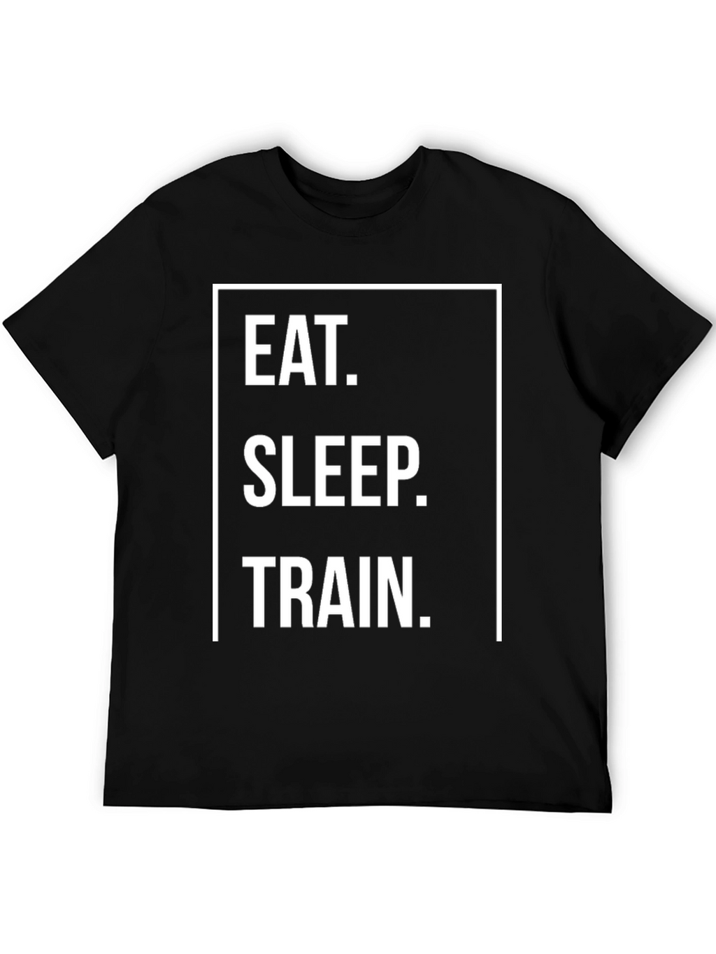 Eat Sleep Train Graphic Tee - Black