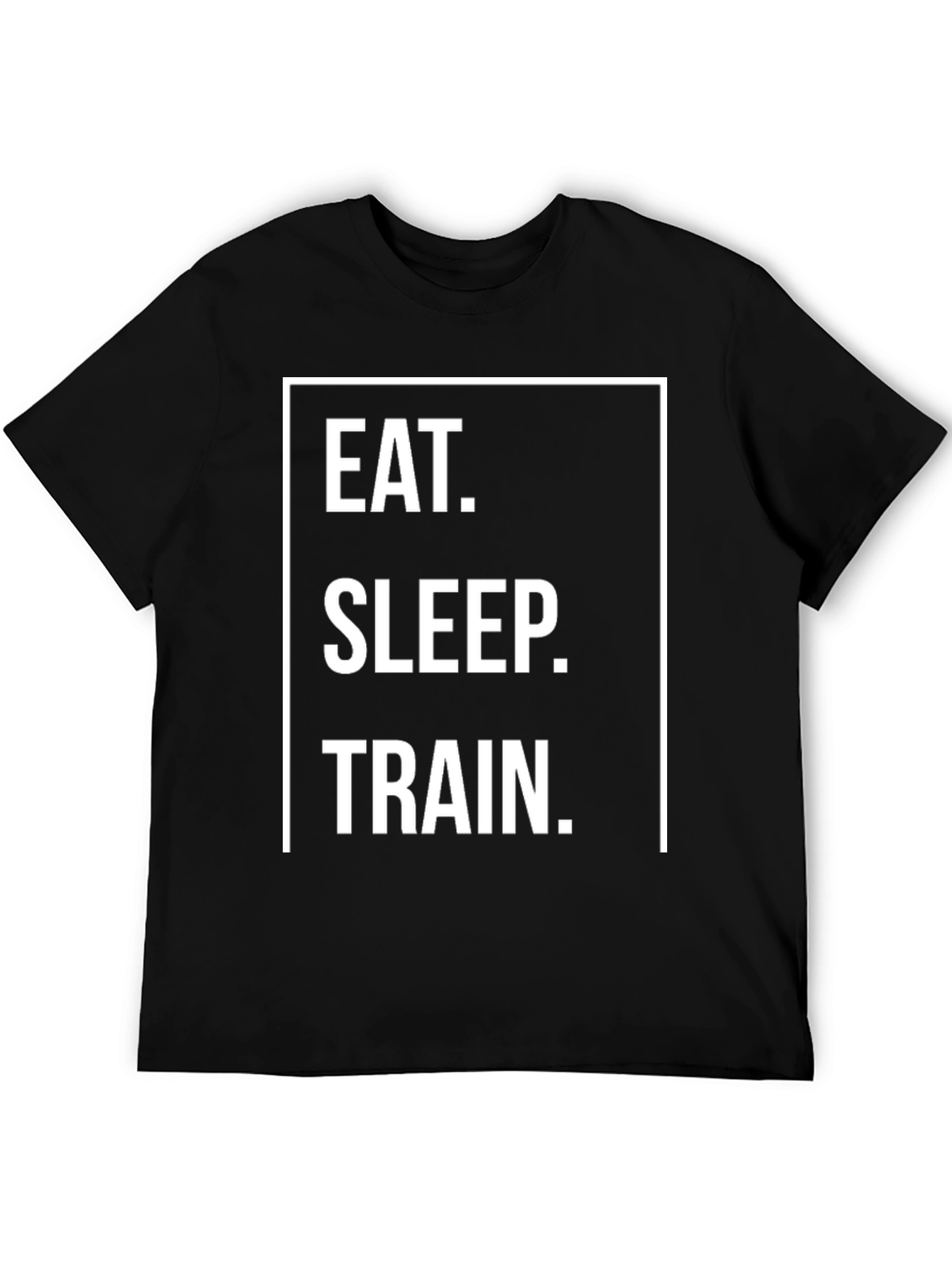 Eat Sleep Train Graphic Tee - Black