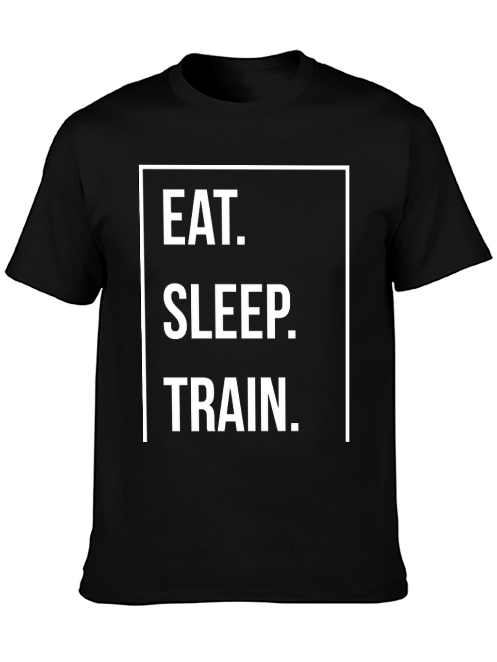 Eat Sleep Train Graphic Tee - Black