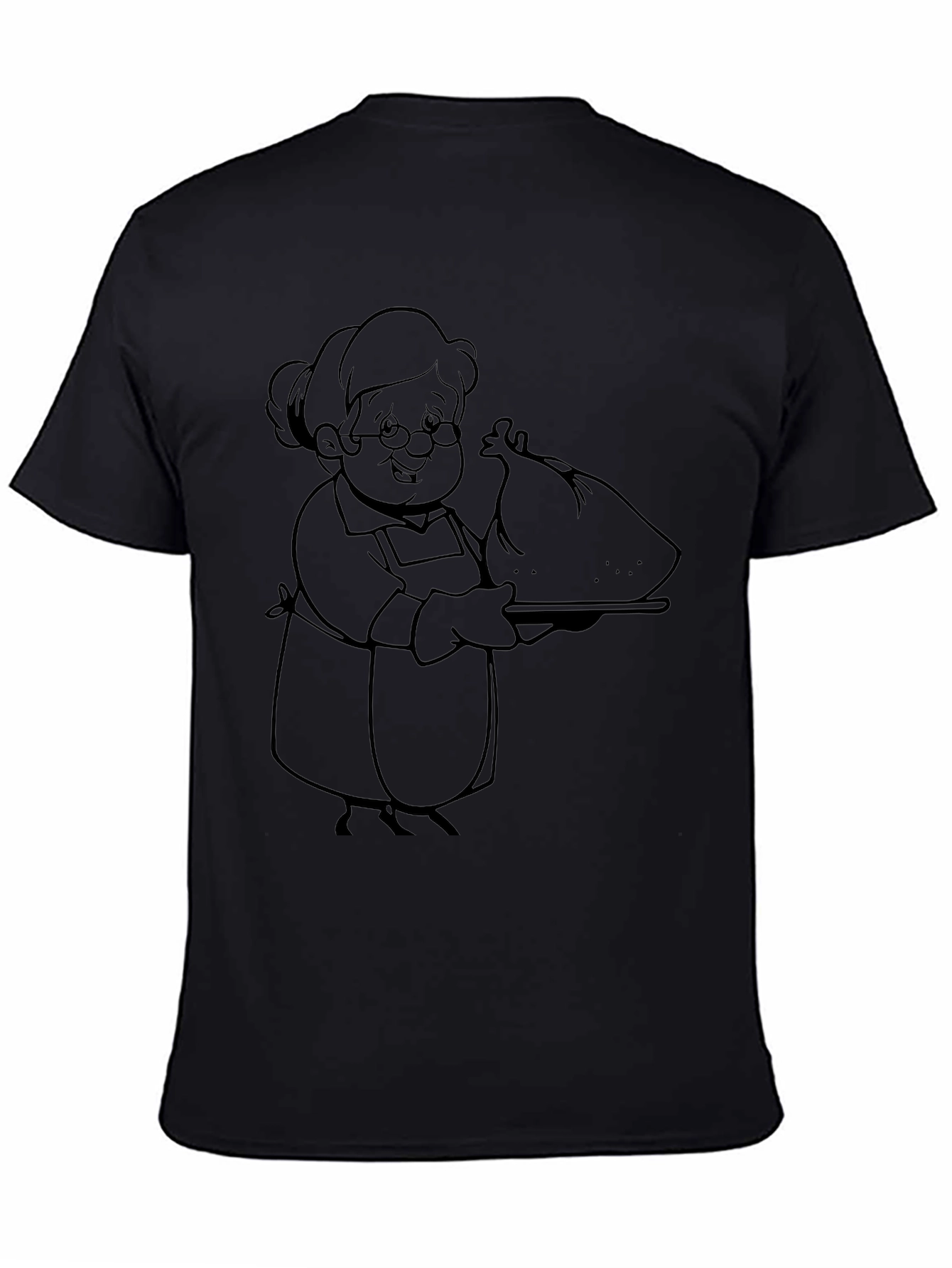Grandma Serving Turkey Graphic T-Shirt