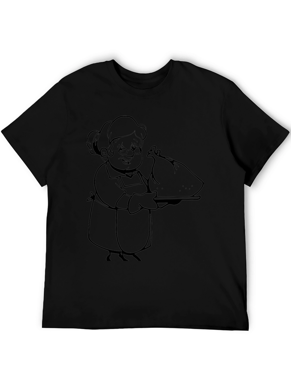 Grandma Serving Turkey Graphic T-Shirt