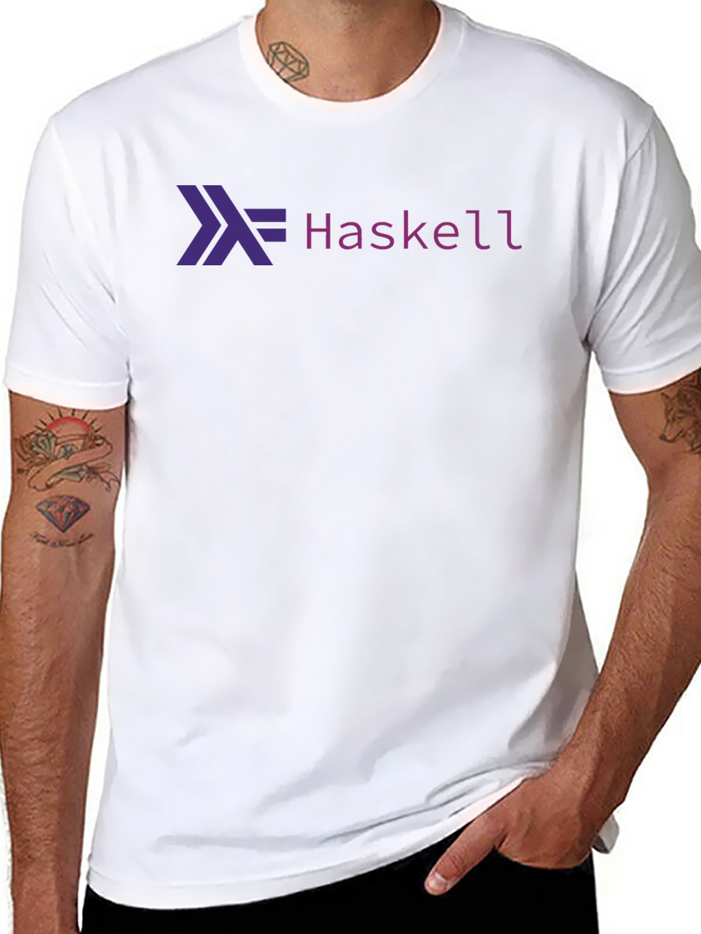 Haskell Logo Black Tee - Programmer T-Shirt