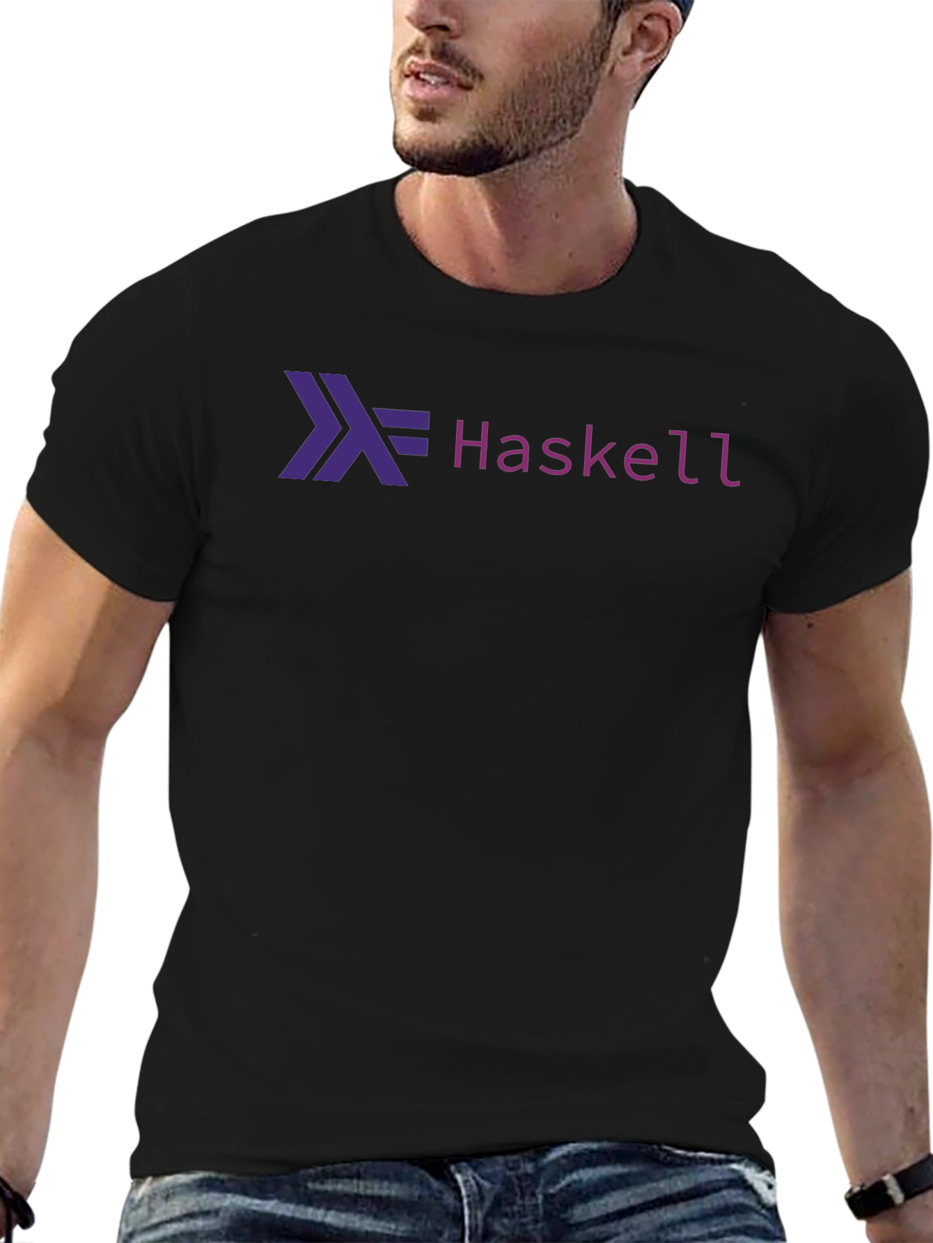 Haskell Logo Black Tee - Programmer T-Shirt