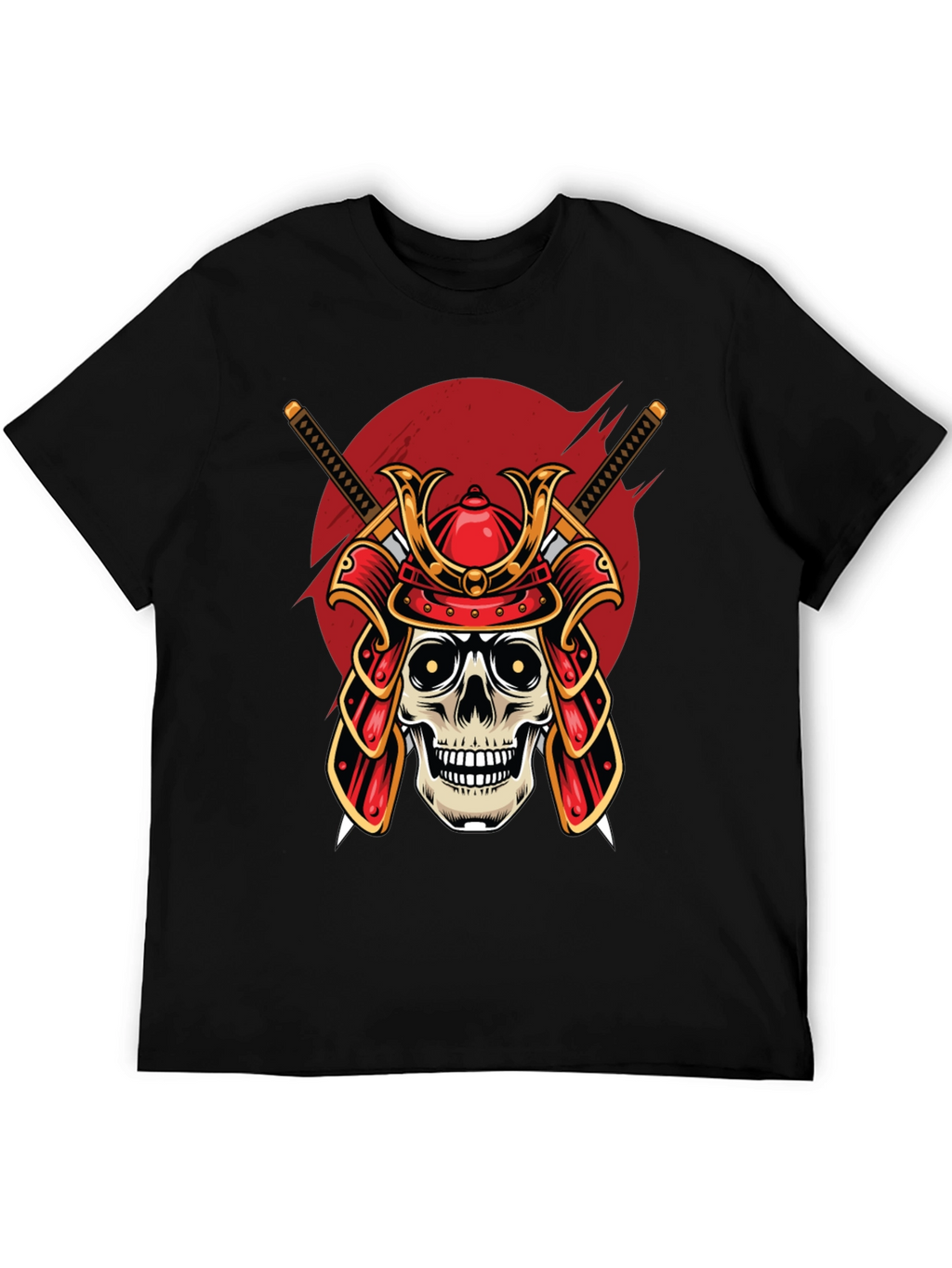 Samurai Skull Graphic T-Shirt
