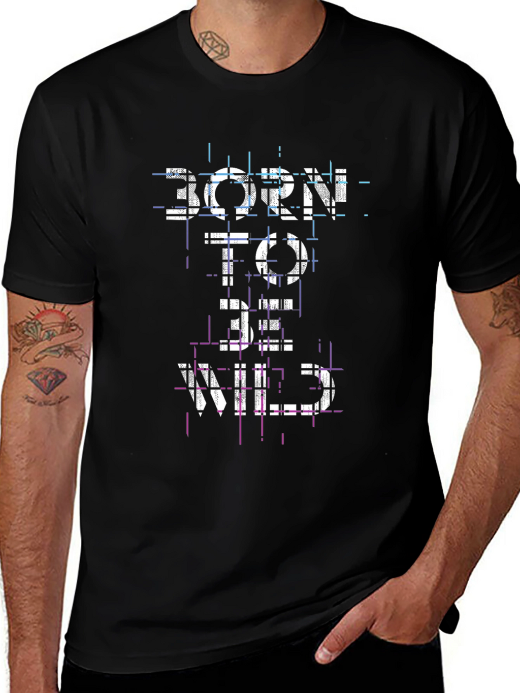 Born to Be Wild Black Graphic Tee