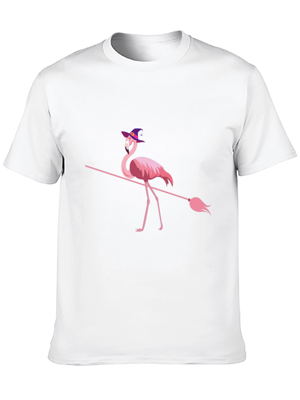 Witch Flamingo Halloween T-Shirt