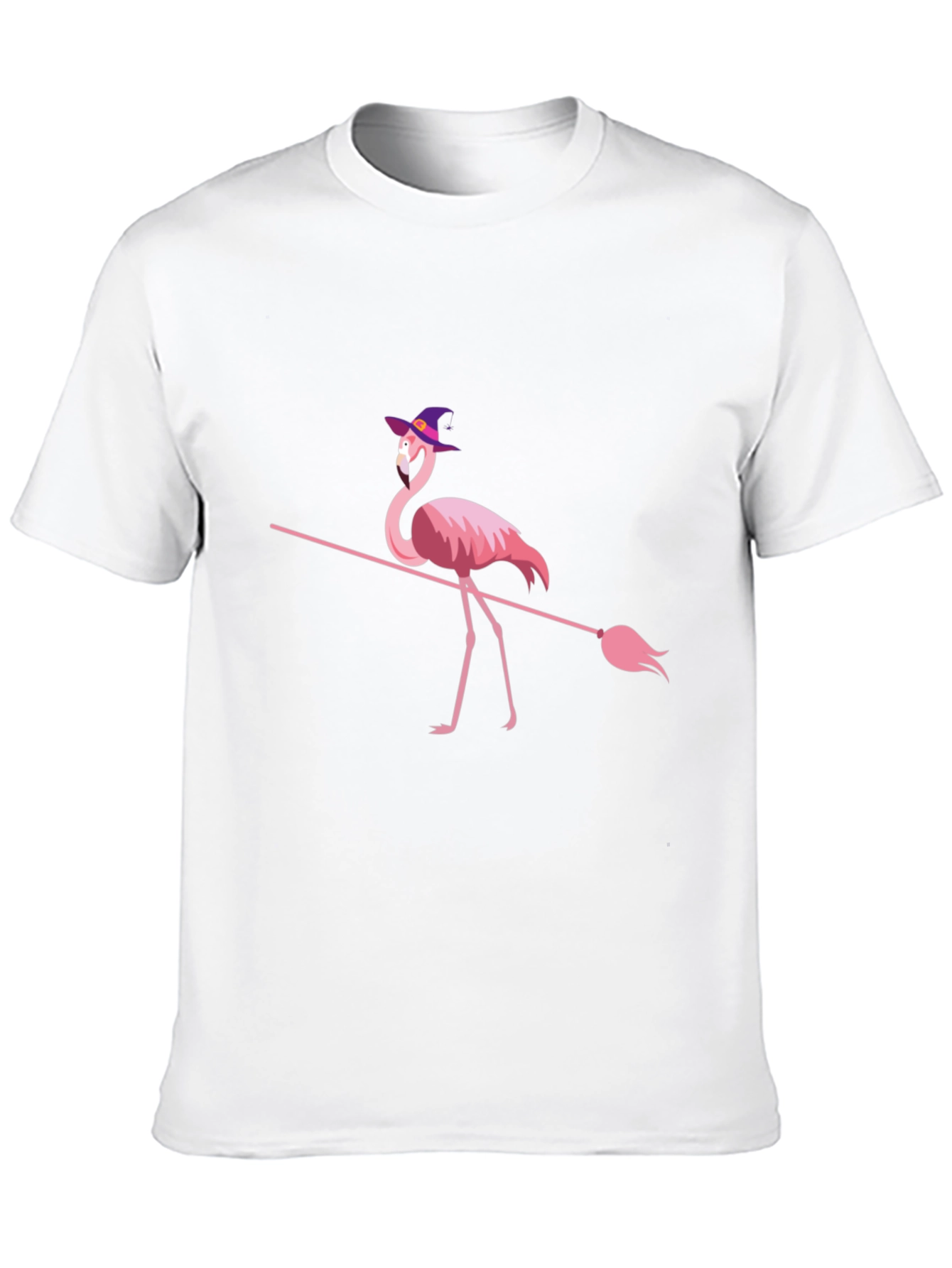 Witch Flamingo Halloween T-Shirt