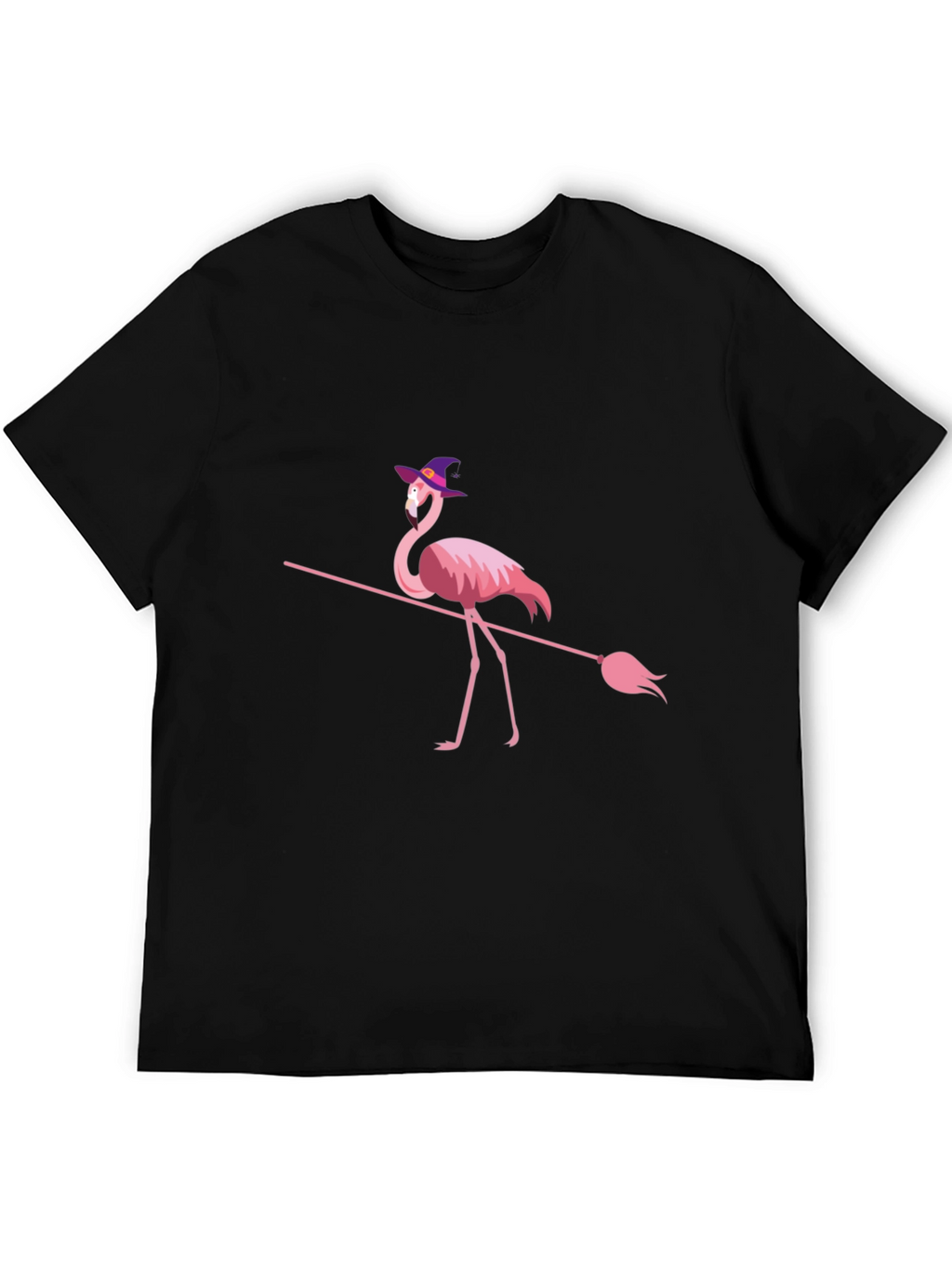 Witch Flamingo Halloween T-Shirt