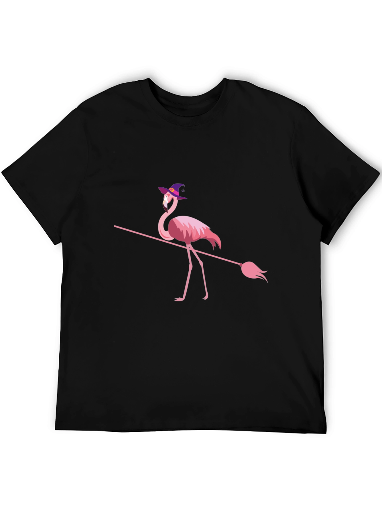 Witch Flamingo Halloween T-Shirt