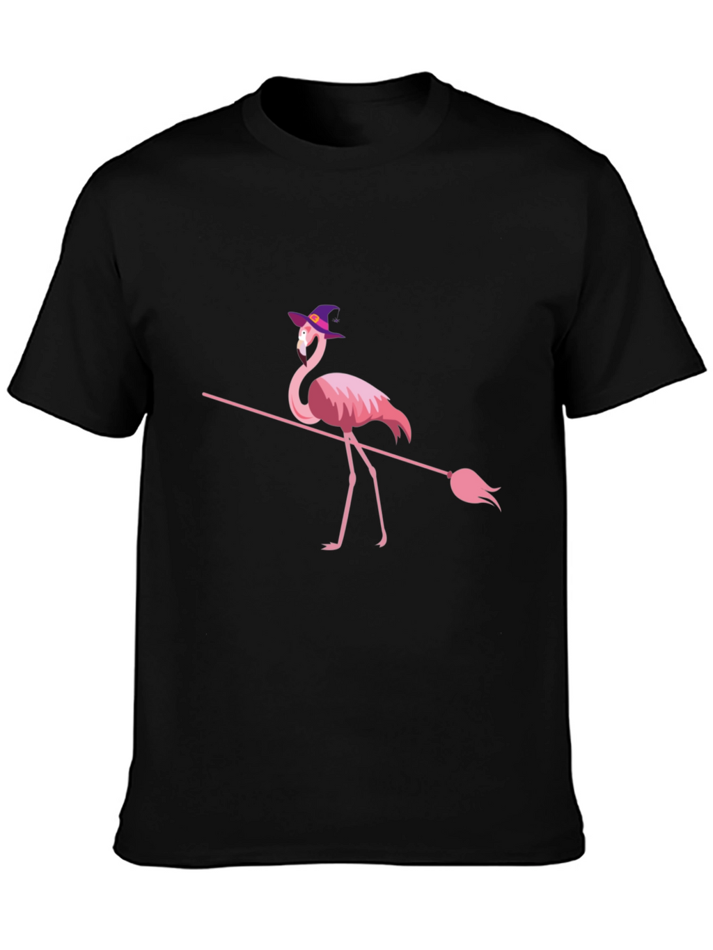 Witch Flamingo Halloween T-Shirt