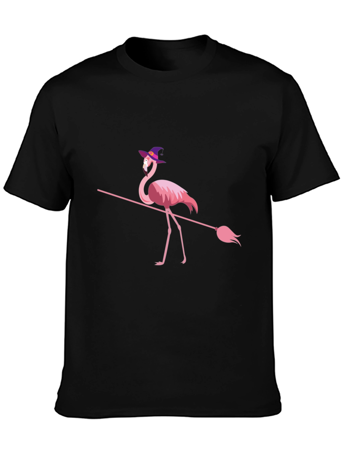 Witch Flamingo Halloween T-Shirt