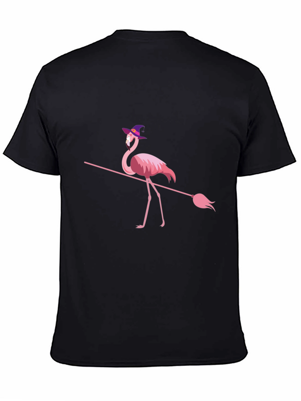 Witch Flamingo Halloween T-Shirt