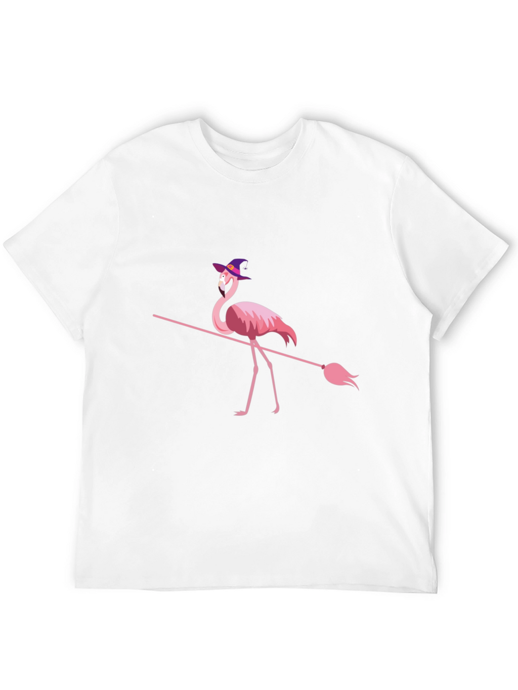 Witch Flamingo Halloween T-Shirt
