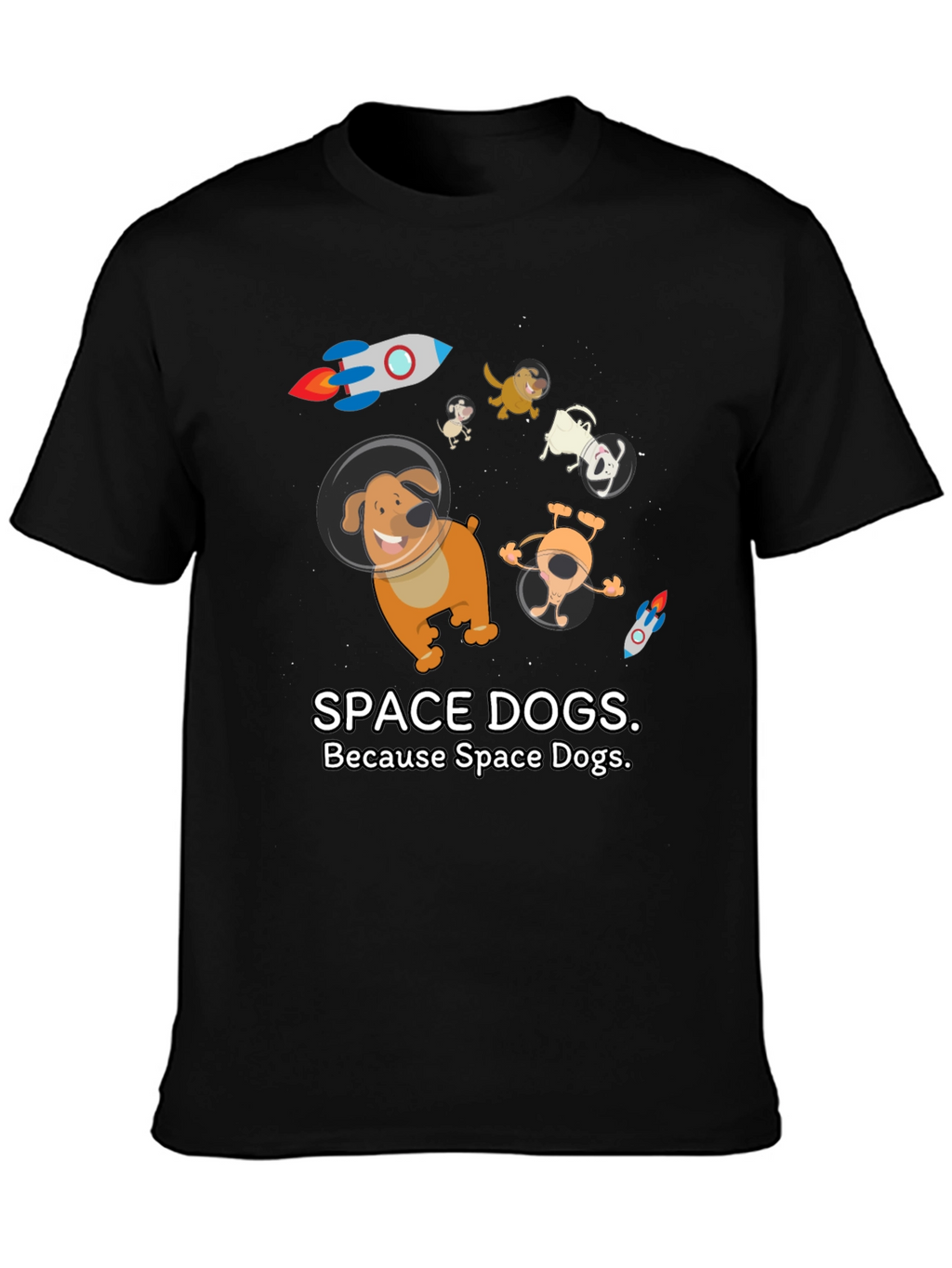 Space Dogs Graphic T-Shirt