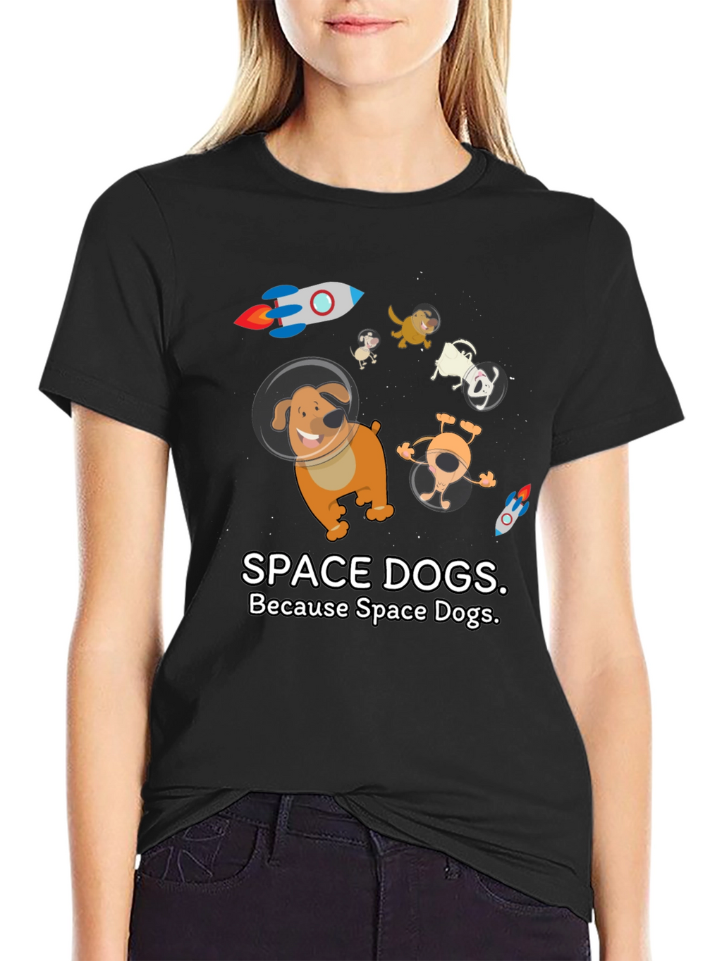 Space Dogs Graphic T-Shirt